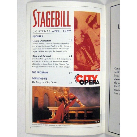 New City Opera Stagebill 1999 Madame Butterfly Cynthia Clayton Alfredo Portilla - Picture 3 of 7